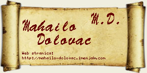 Mahailo Dolovac vizit kartica